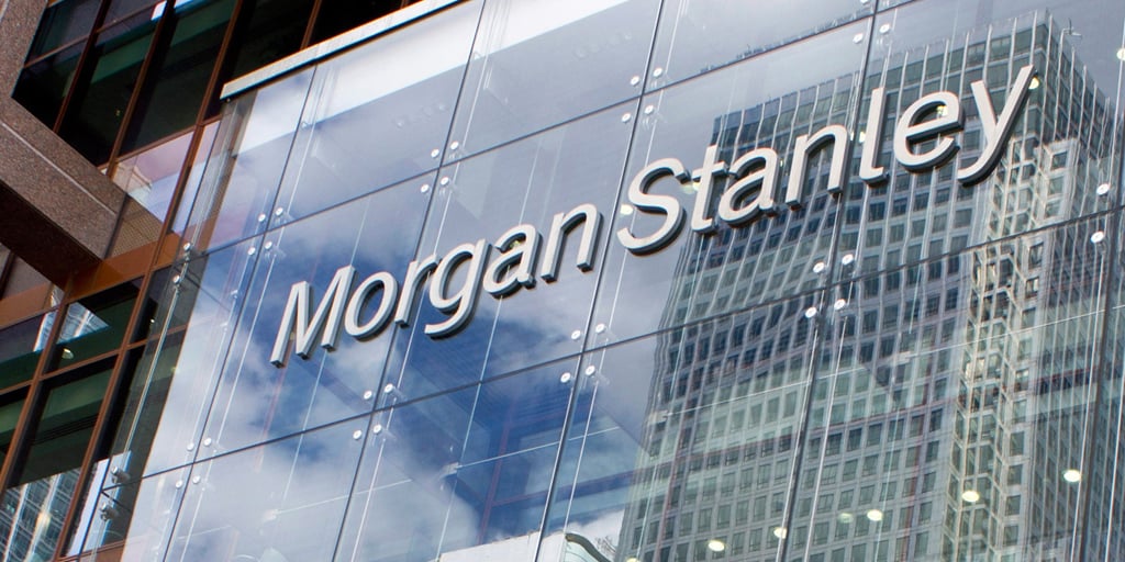 Facade of a Morgan Stanley office.
