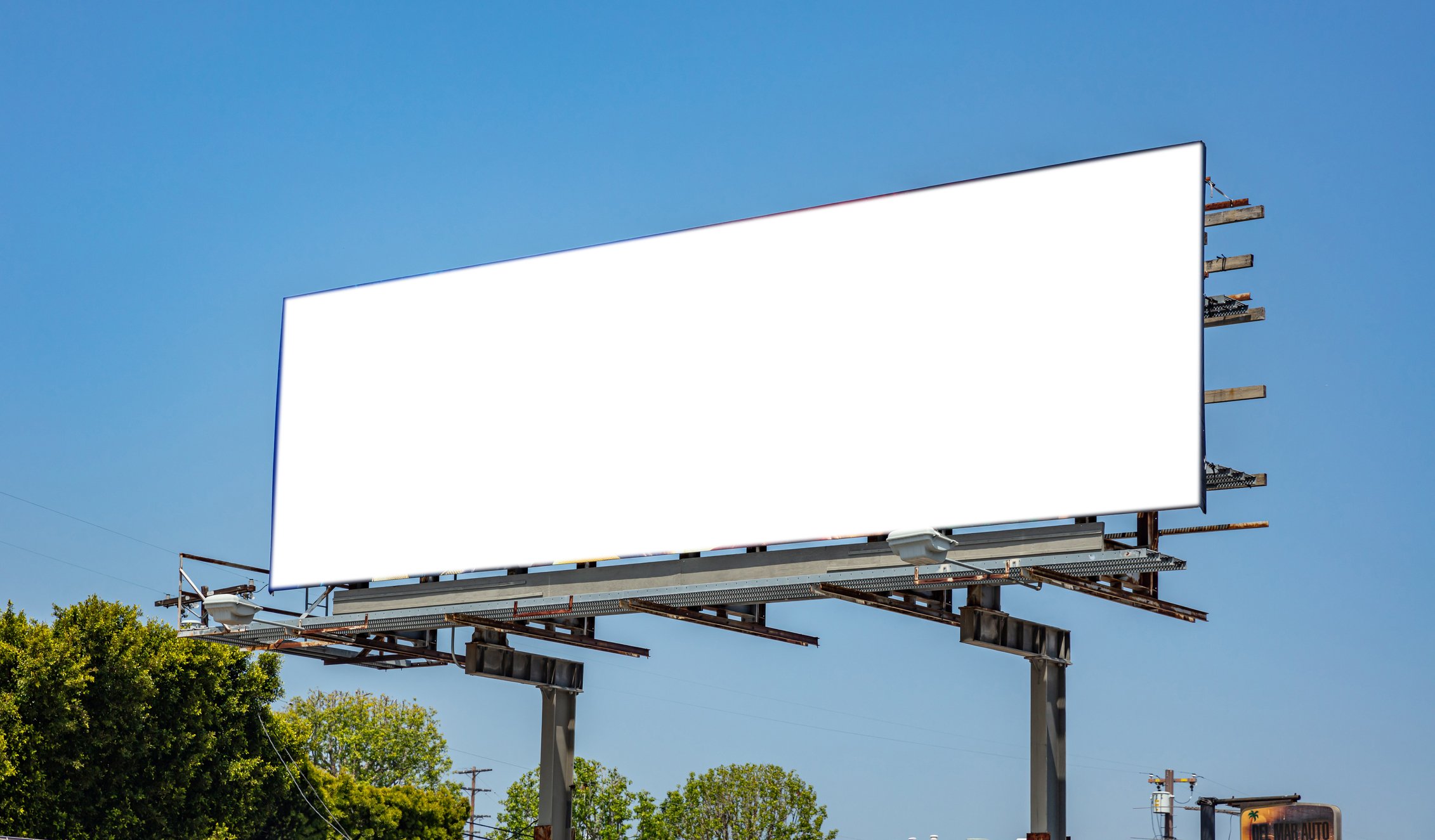 Blank billboard