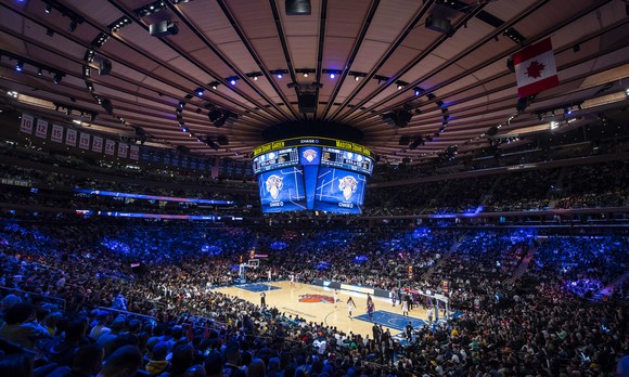 Interior of Madison Square Garden.