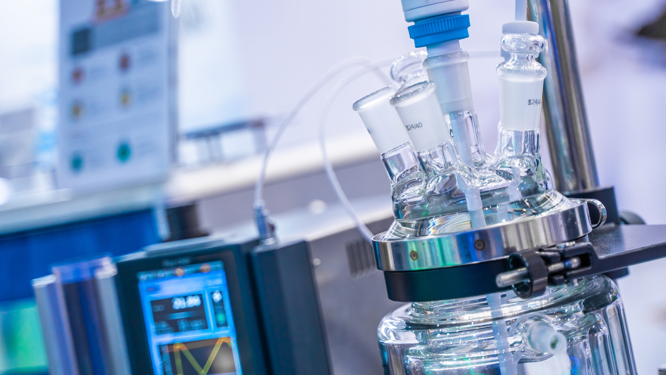 A closeup of medical laboratory equipment.