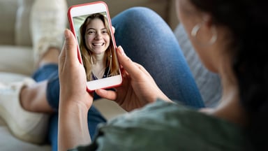 facetime video call smartphone getty