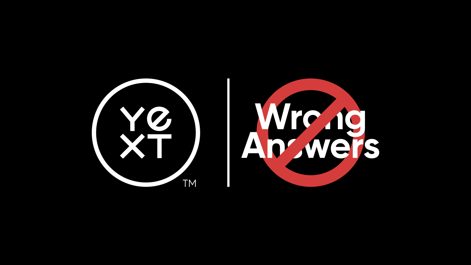 Yext campaign banner against wrong answers.