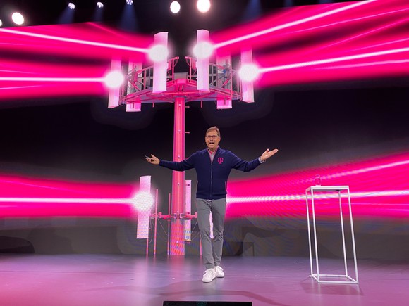 Mike Sievert on stage