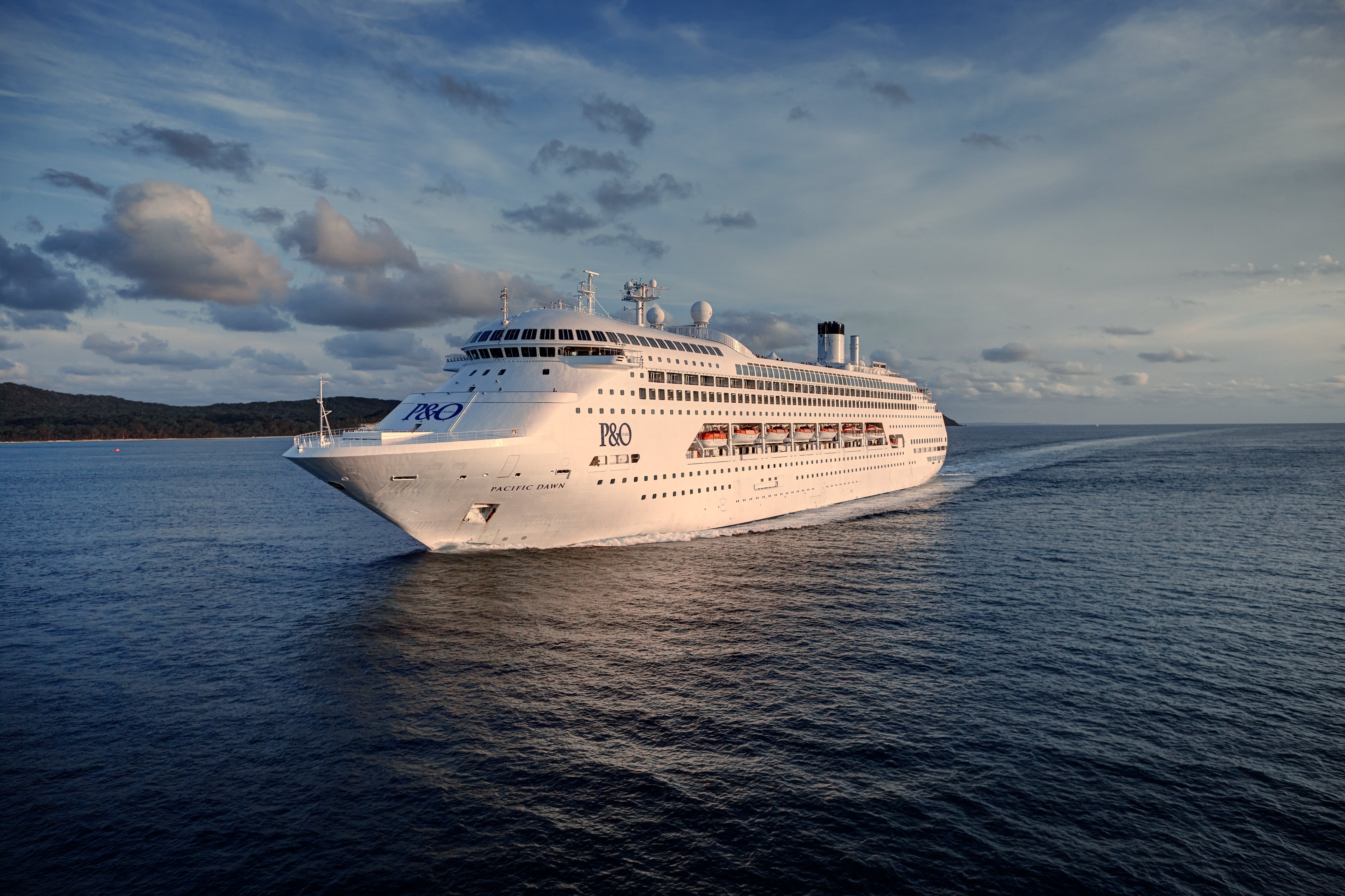 The Carnival cruise ship Pacific Dawn.