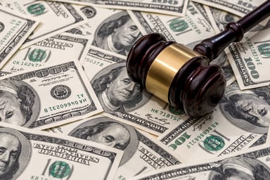 Gavel on money