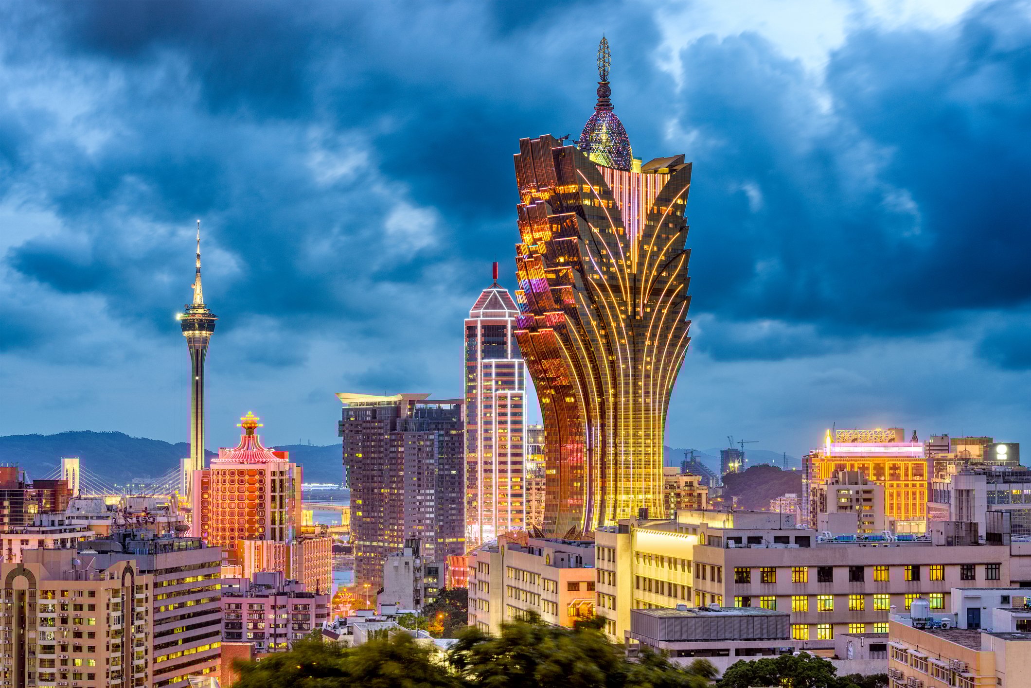 Macau skyline in the morning