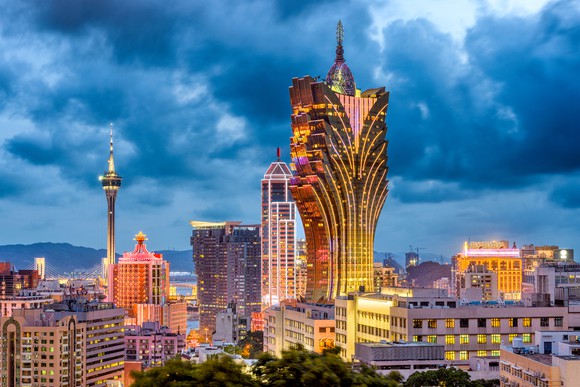 Macau skyline in the morning