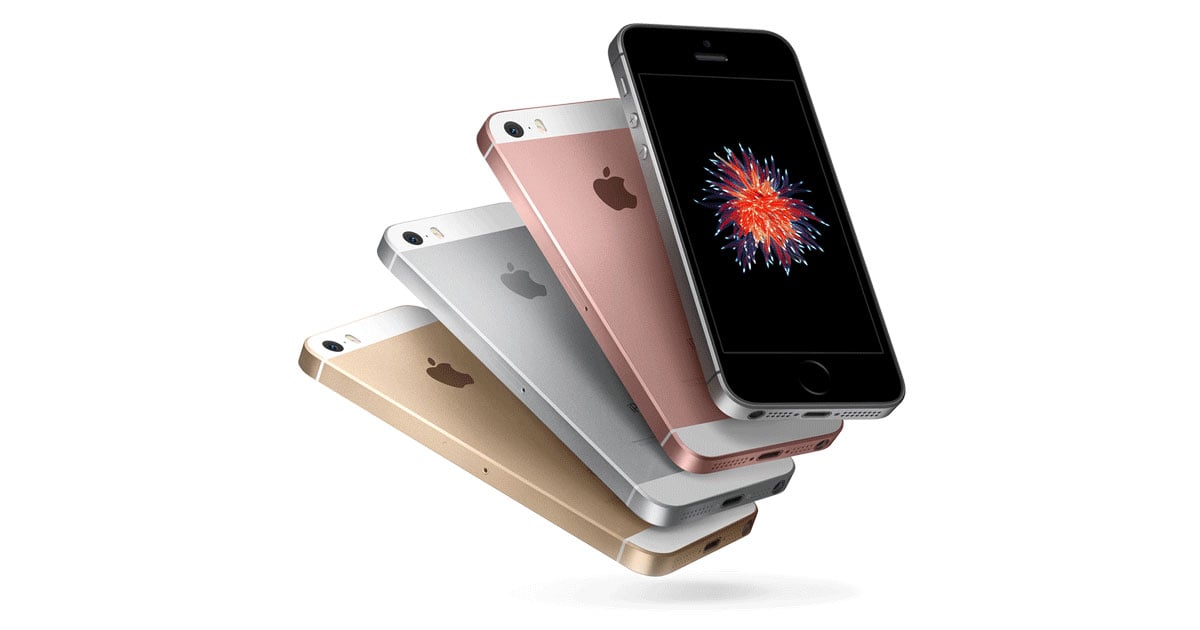 iPhone SE in various colors