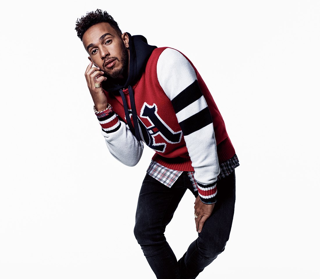  A man wearing Tommy Hilfiger.