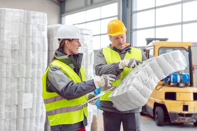 Toilet paper warehouse