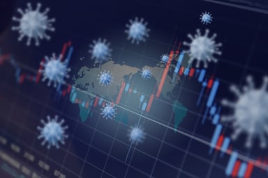 Getty Virus Stock Market World Map