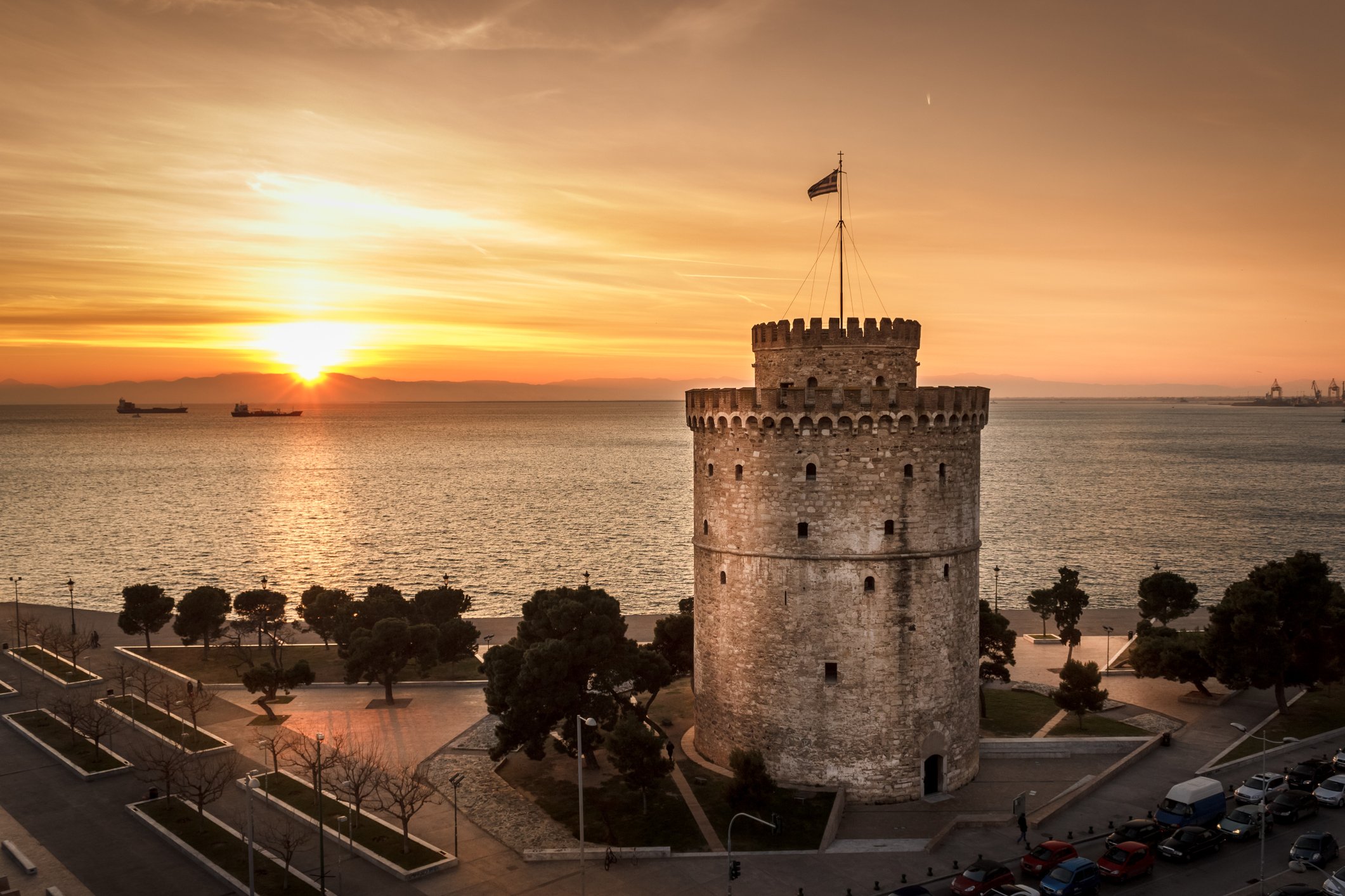White tower in Thessaloniki.