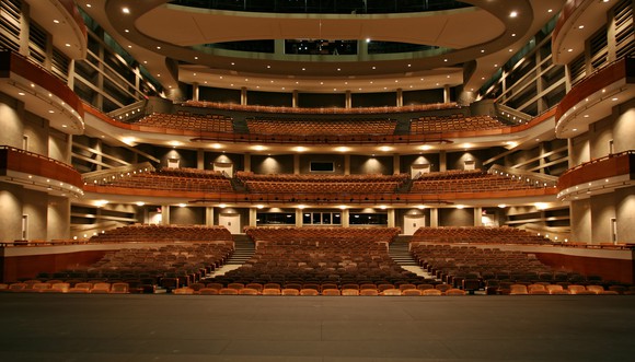 Empty concert hall.