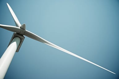 Windmill viewed from below