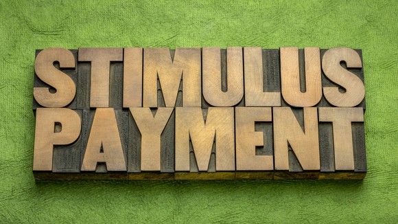 An image says stimulus payment.