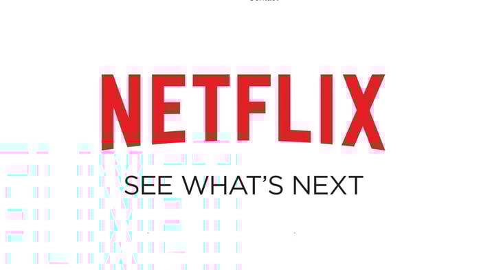 Netflix logo and slogan.