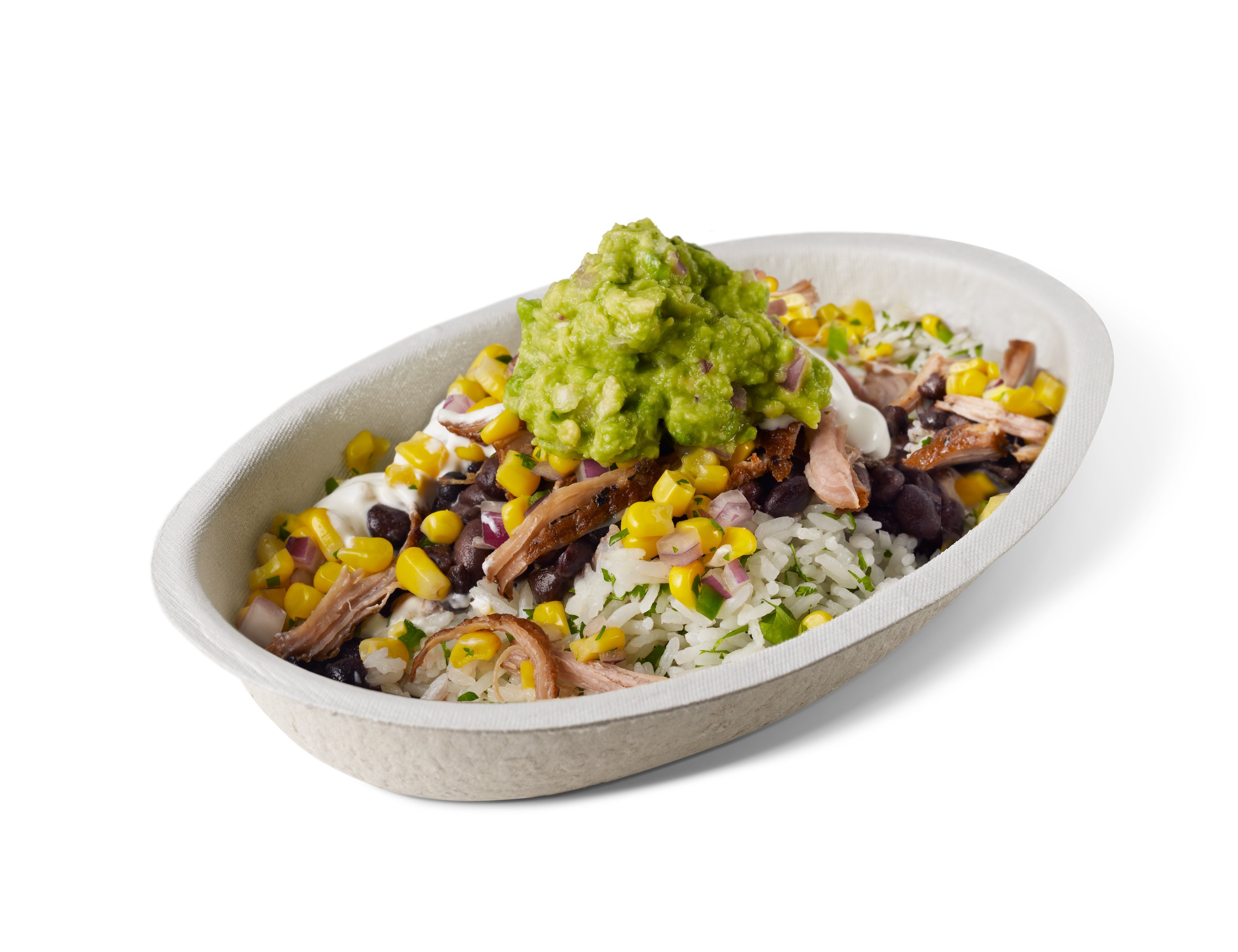 A Chipotle bowl.
