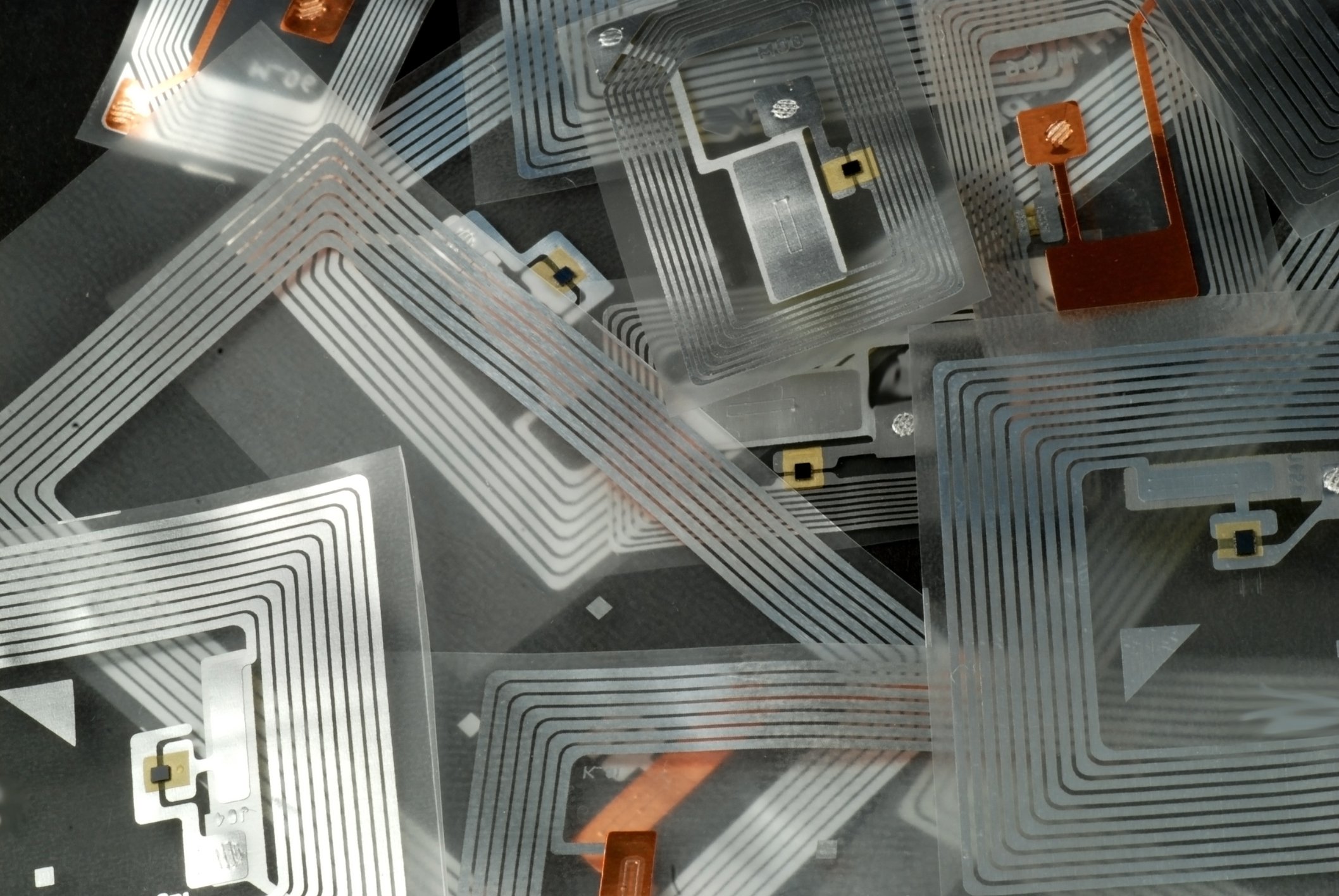 RFID chips and tags.