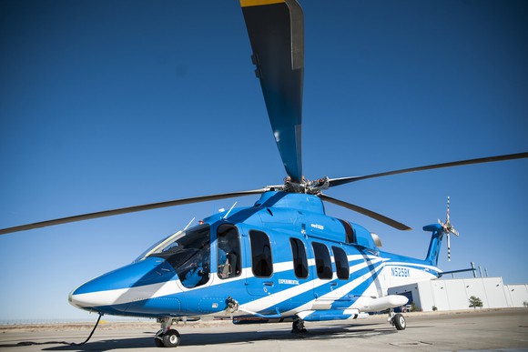 A Bell 525 helicopter.
