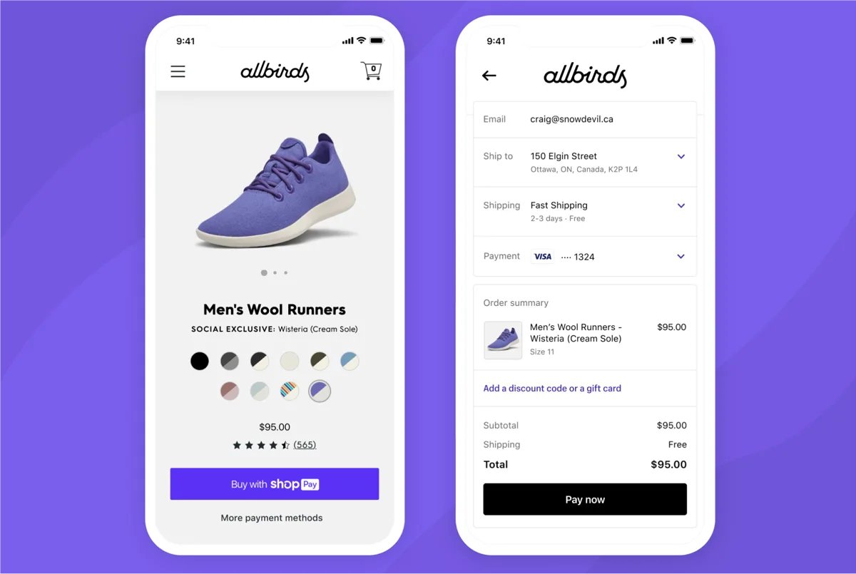 Shopify's Shop app.