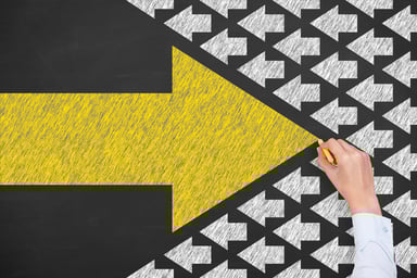 492 arrow against the pack