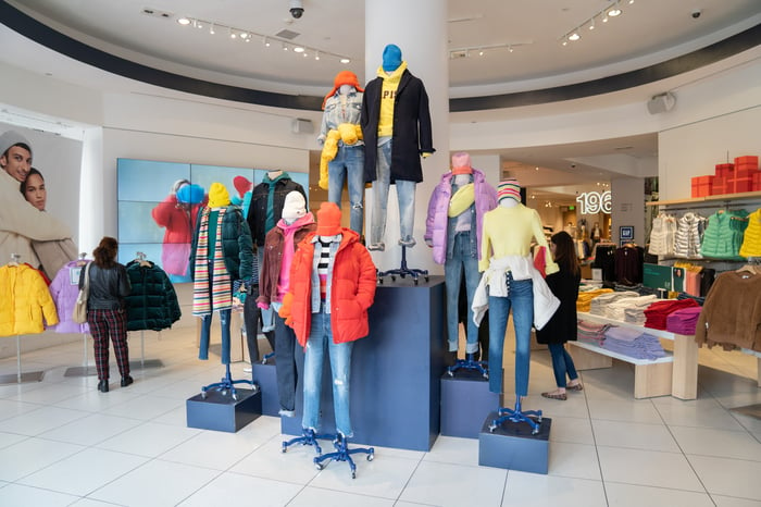 Interior of a Gap store