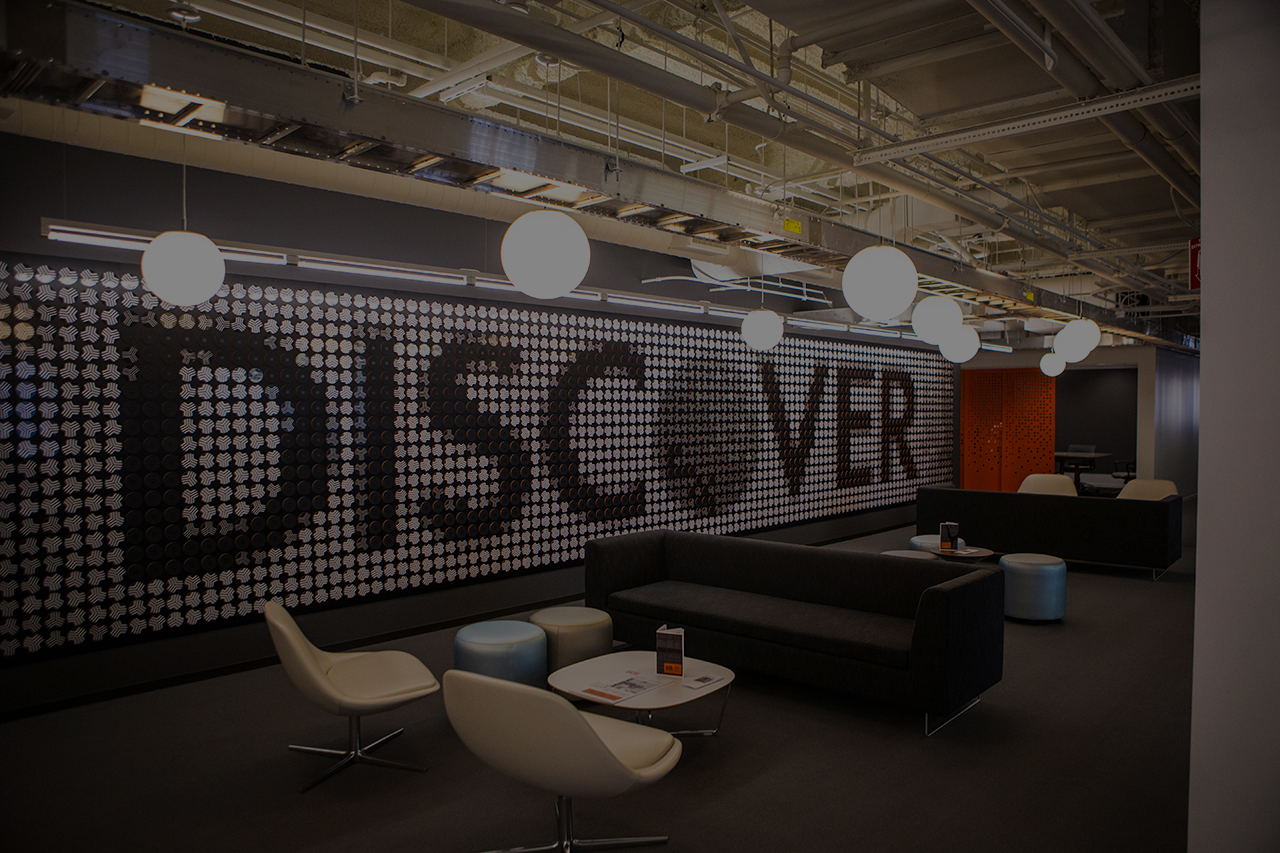 Discover office lobby.