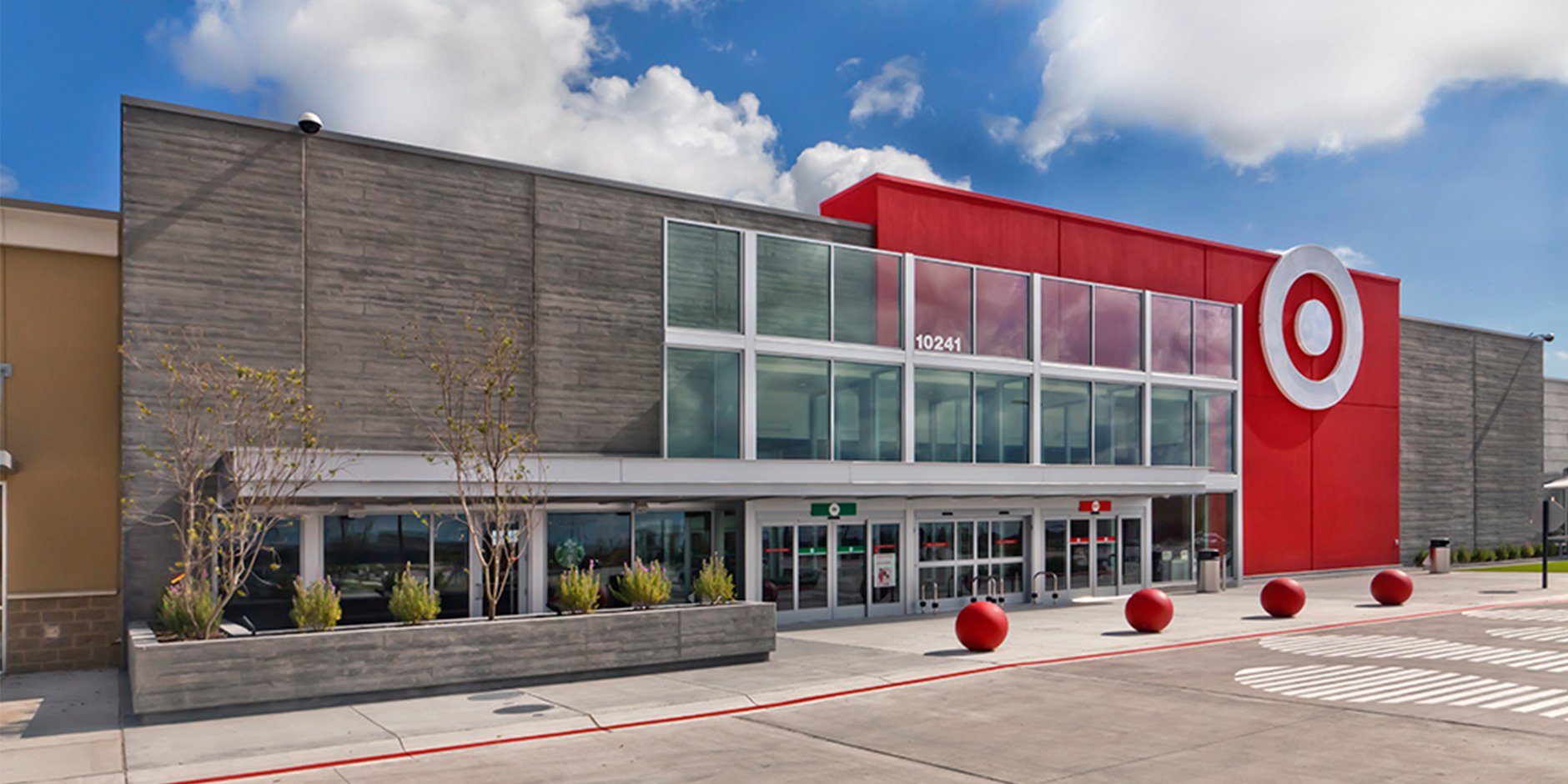 The outside of a Target store.