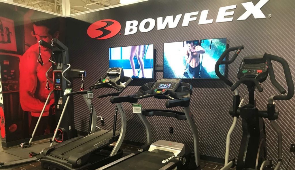 Bowflex machines on display