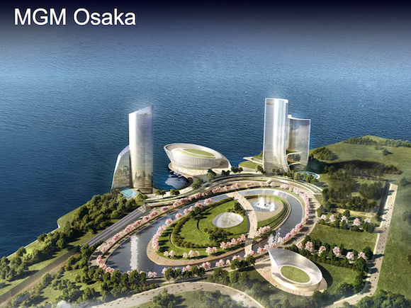 Early renderings of a project by MGM Resorts in Osaka, Japan. 