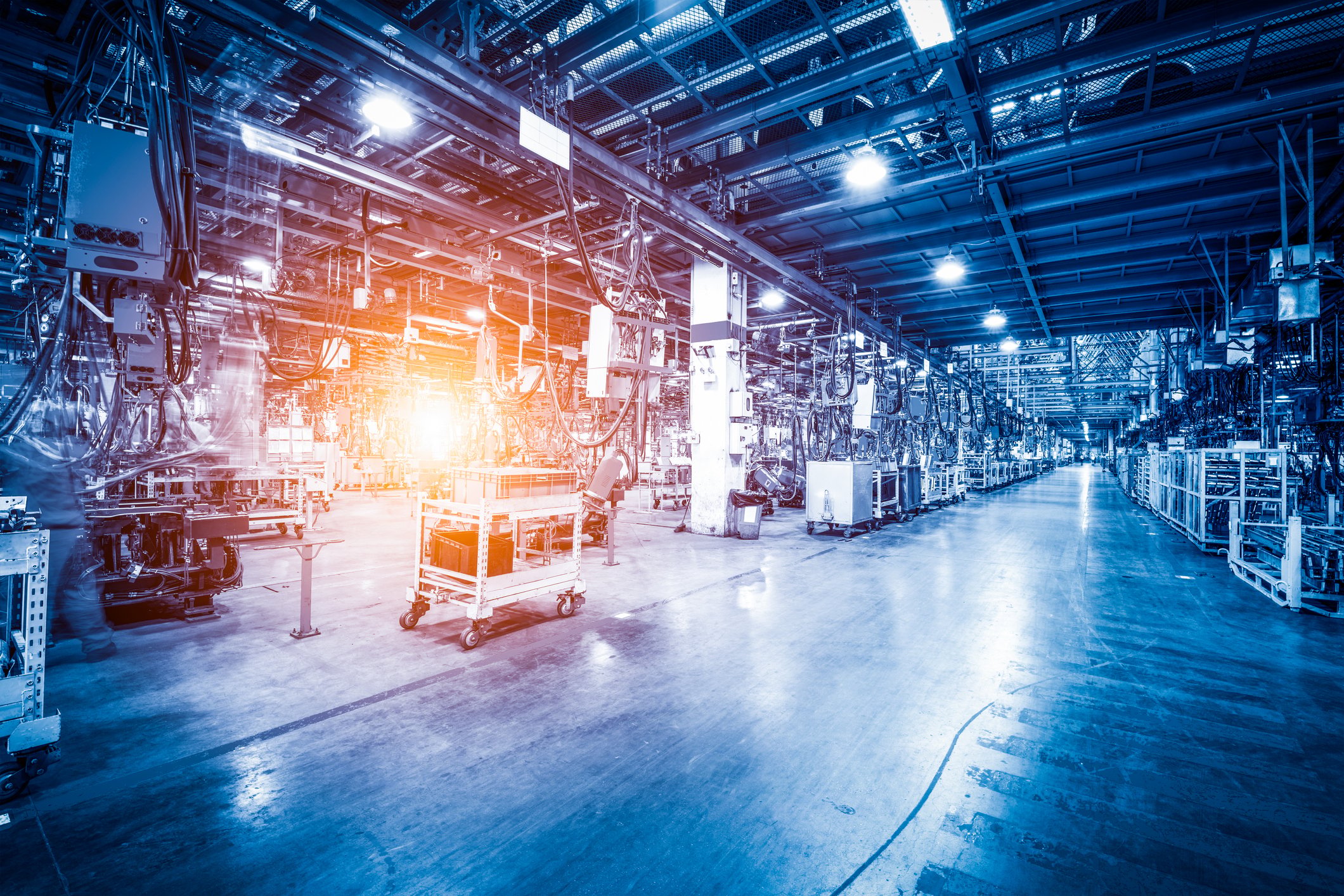 Empty factory floor