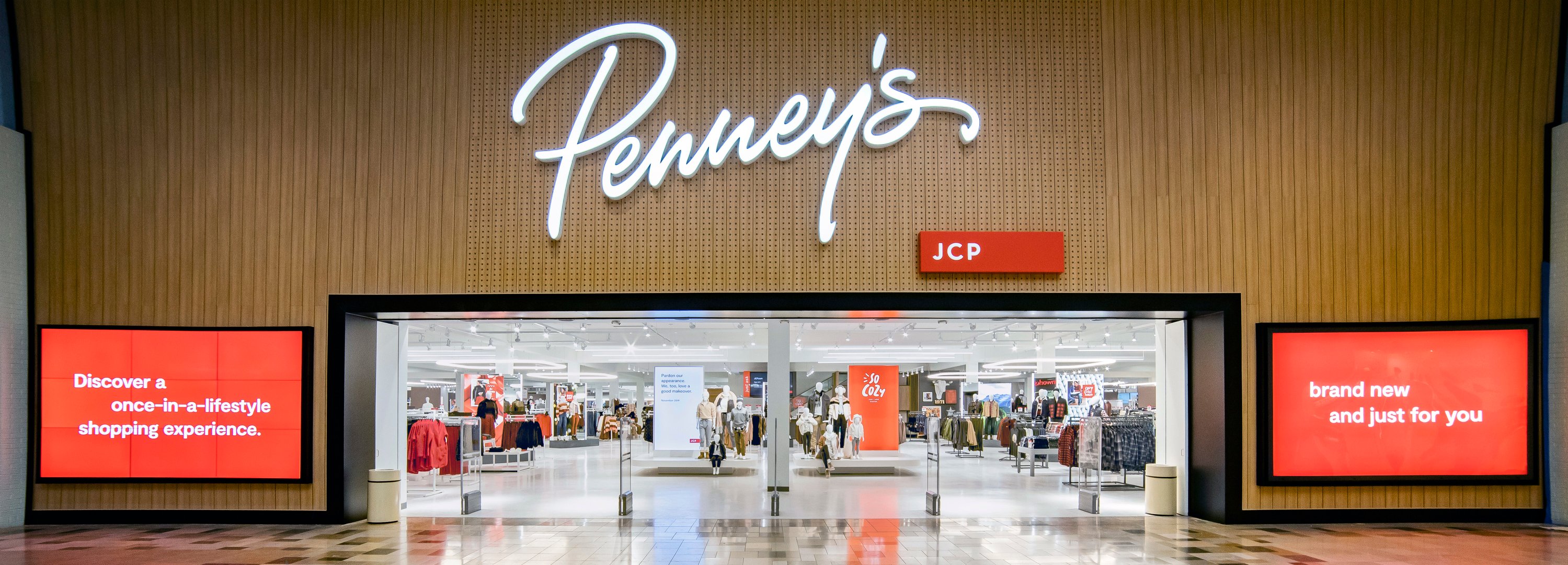 Facade of a J.C. Penney store.