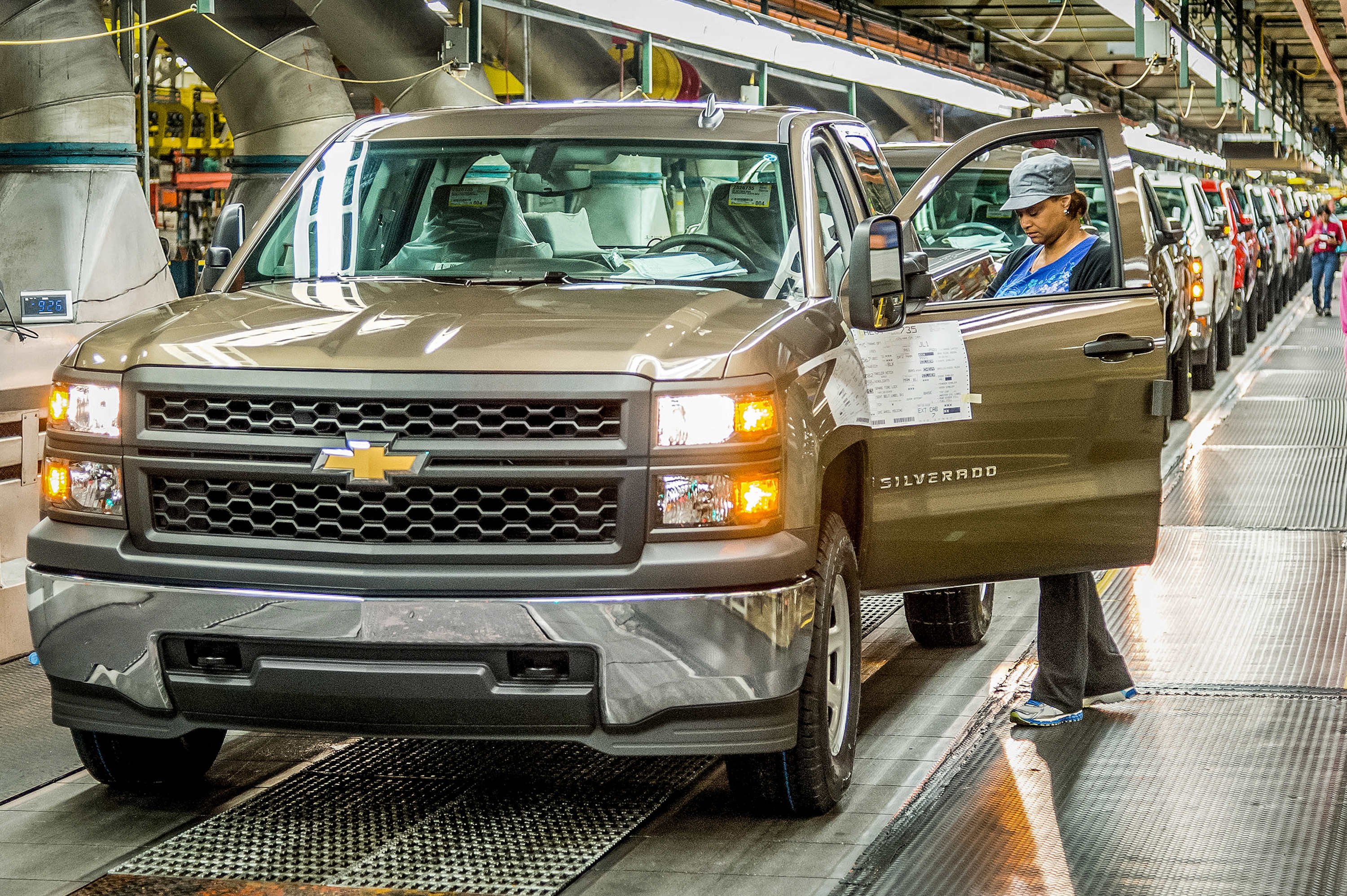 The assembly line at GM's Fort Wayne, Indiana plant.