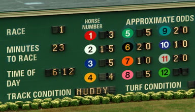 Horse racing board