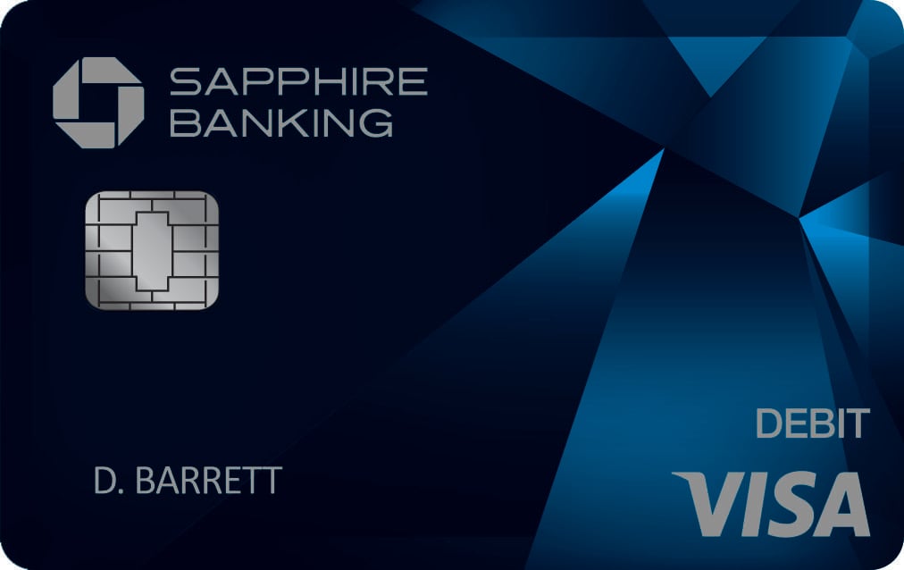 Chase Sapphire Banking card.