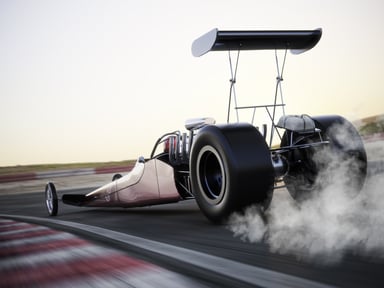 Drag racing car