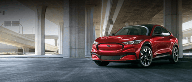 Red Ford Mustang Mach-e