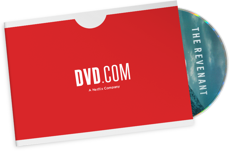 A Netflix red mailer with a disc for The Revenant poking out.