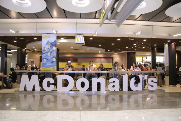 A McDonald's in Madrid Airport.