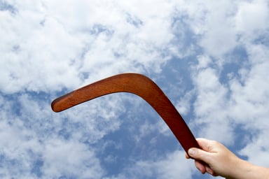 Boomerang throw