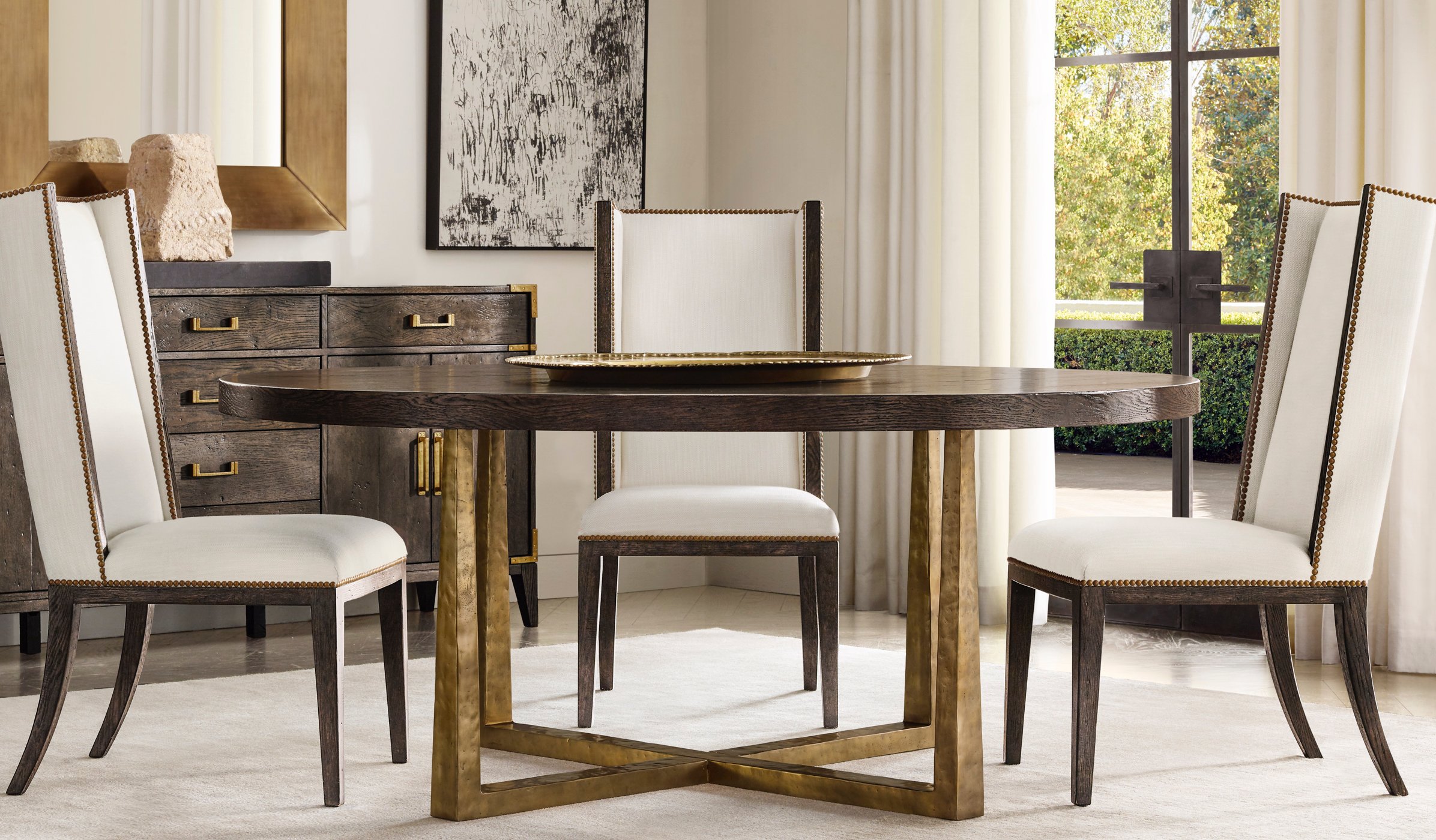 A table and chair set from RH.