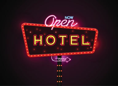 Open Hotel Sign
