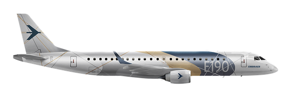 Embraer E190 jet. 