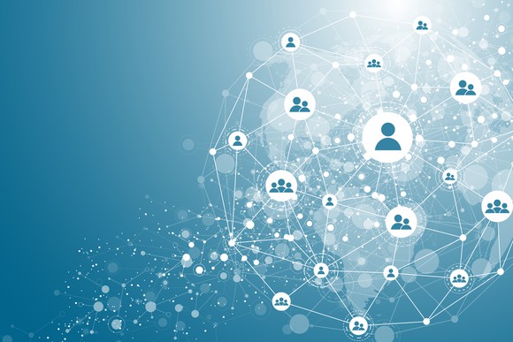 A network of person icons.