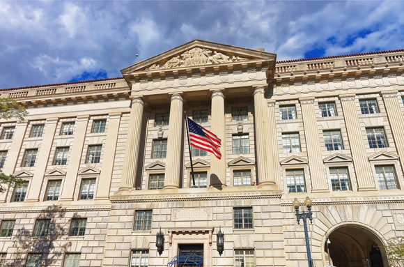U.S. Department of Commerce building.