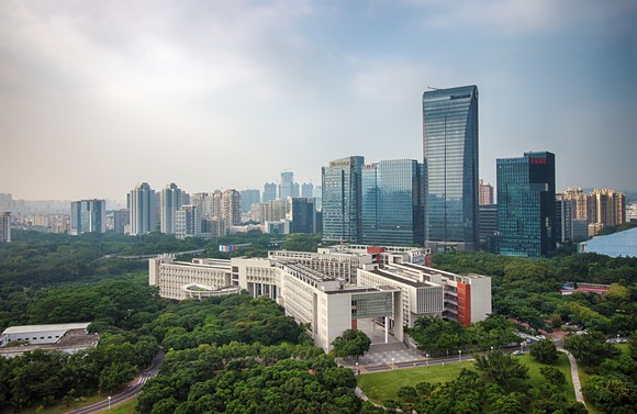 Tencent Building and Shenzhen University.