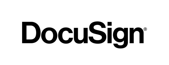DocuSign logo in black