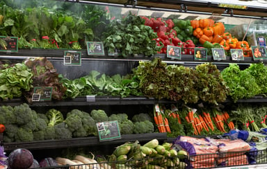 produce section - grocery store supermarket