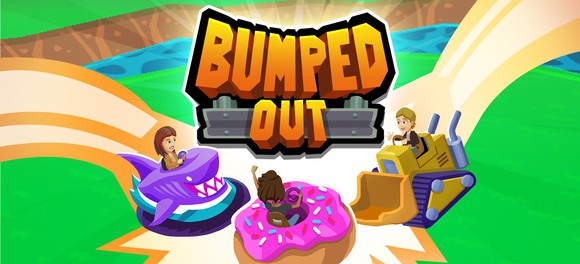Three characters in vehicles from Zynga's 'Bumped Out.'