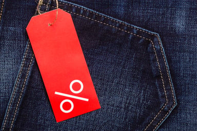 Discount jeans.